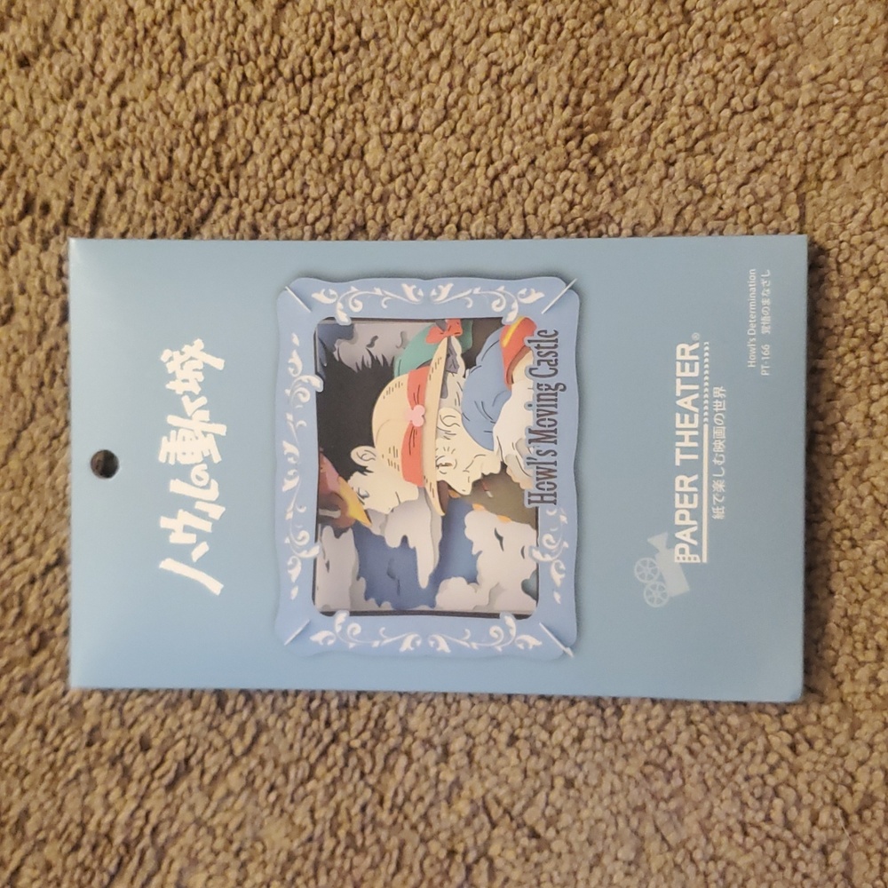 New Studio Ghibli "Howl's Moving Castle" Paper Theater. 3/5 Difficulty NIB
